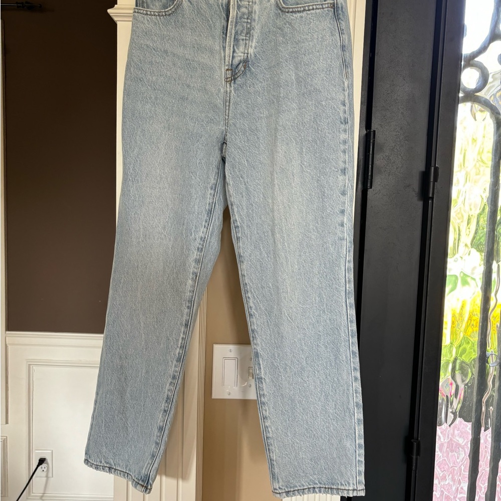 Pacsun high rise straight light denim jeans. Size 25